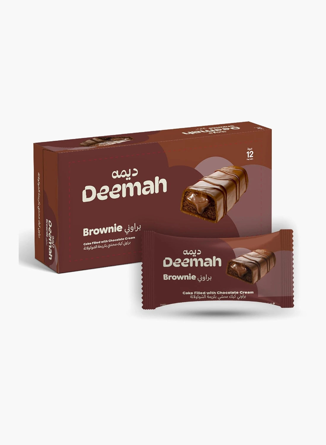 Deemah Browni Cake Chocolate (Pack of 12 x 37g)