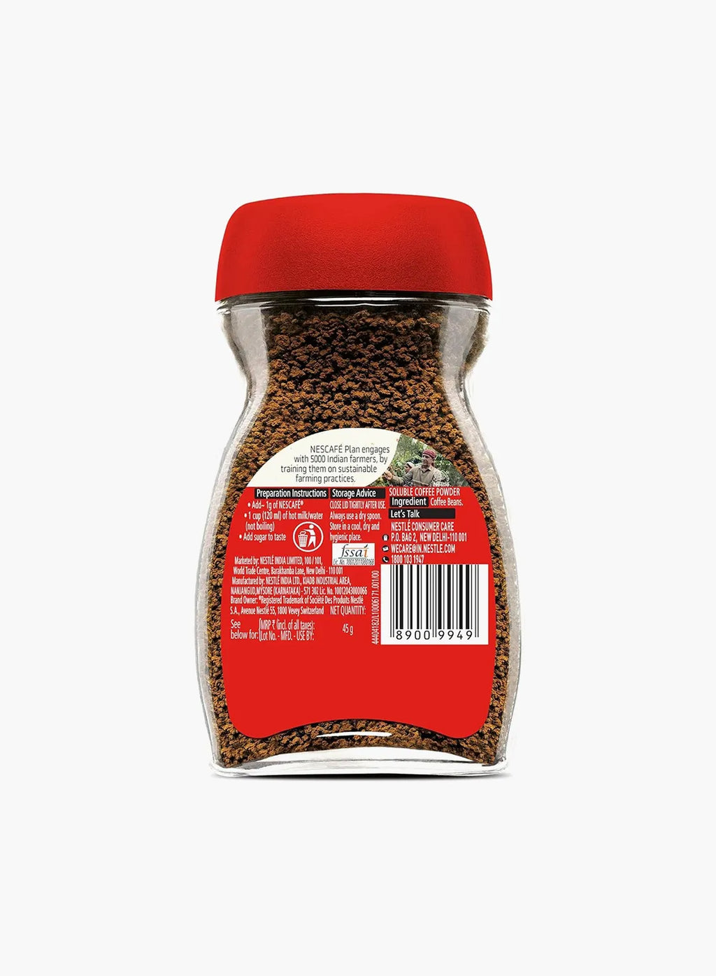 Nescafe Classic Instant Coffee Powder | 100% Pure Coffee | Medium Roast | 45g Jar