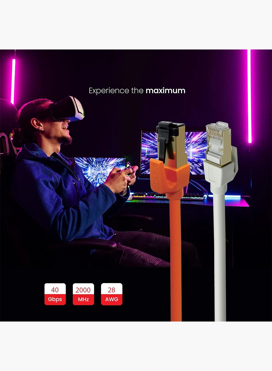 SMARTLINK CAT8 FFTP Patch Cable