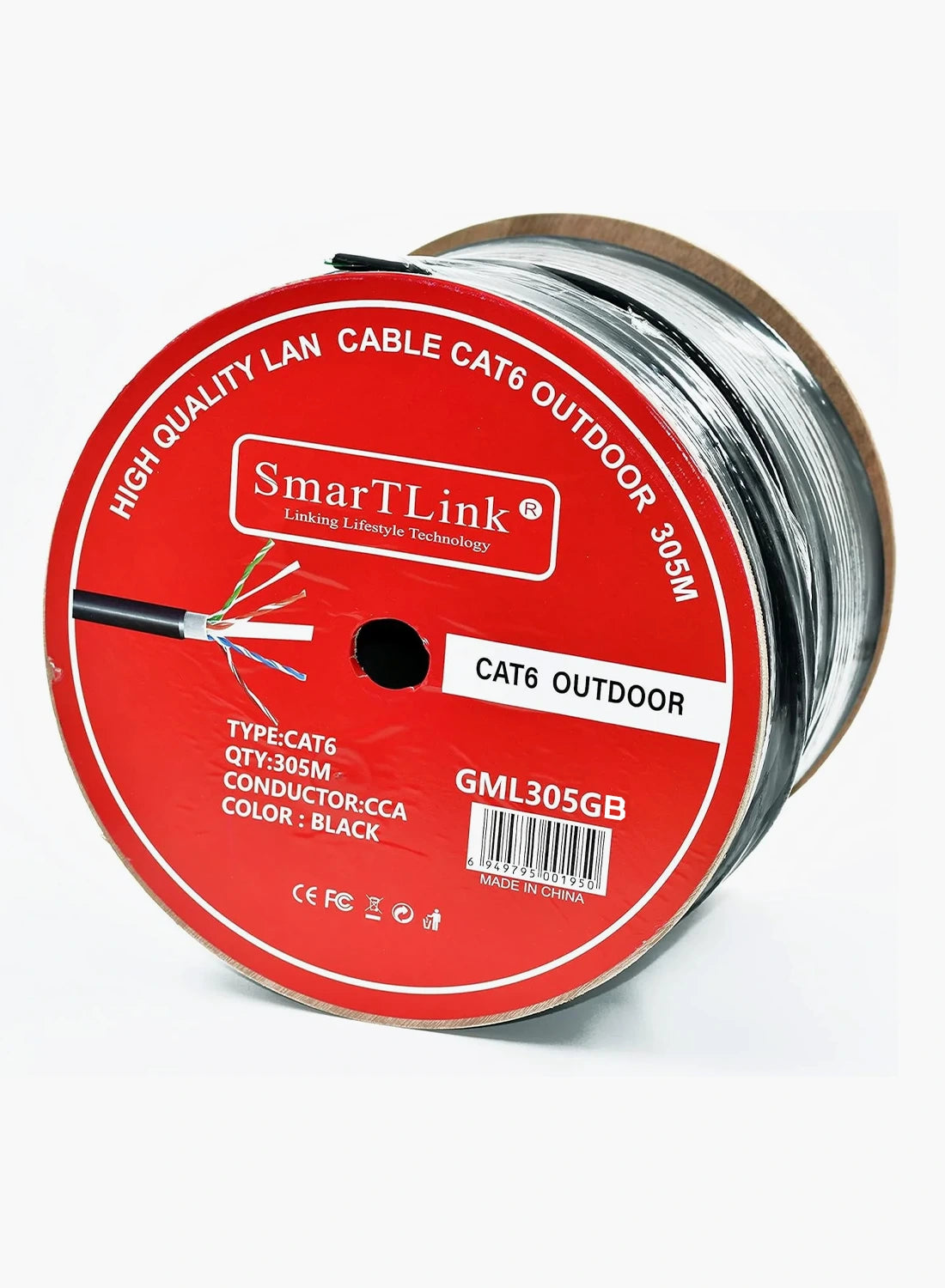 SMARTLINK CAT6 OUTDOOR Ethernet Cable Roll - GML305GB