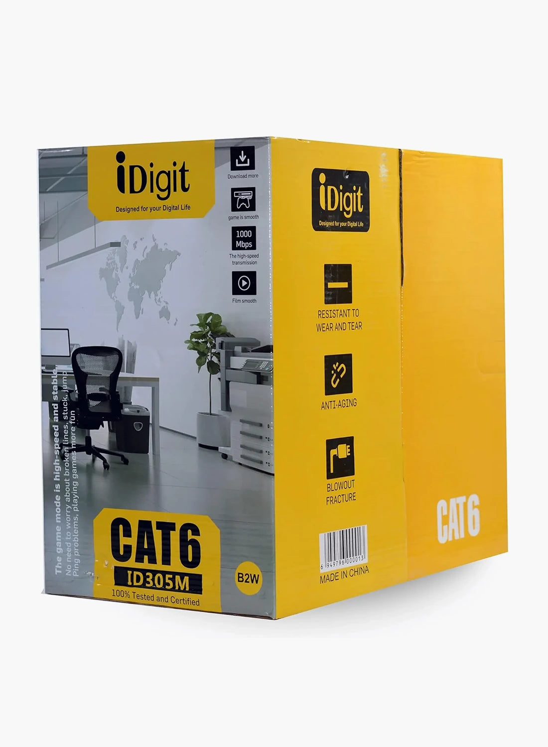 IDIGIT CAT6 UTP Cable Roll (305 yard) - ID305G