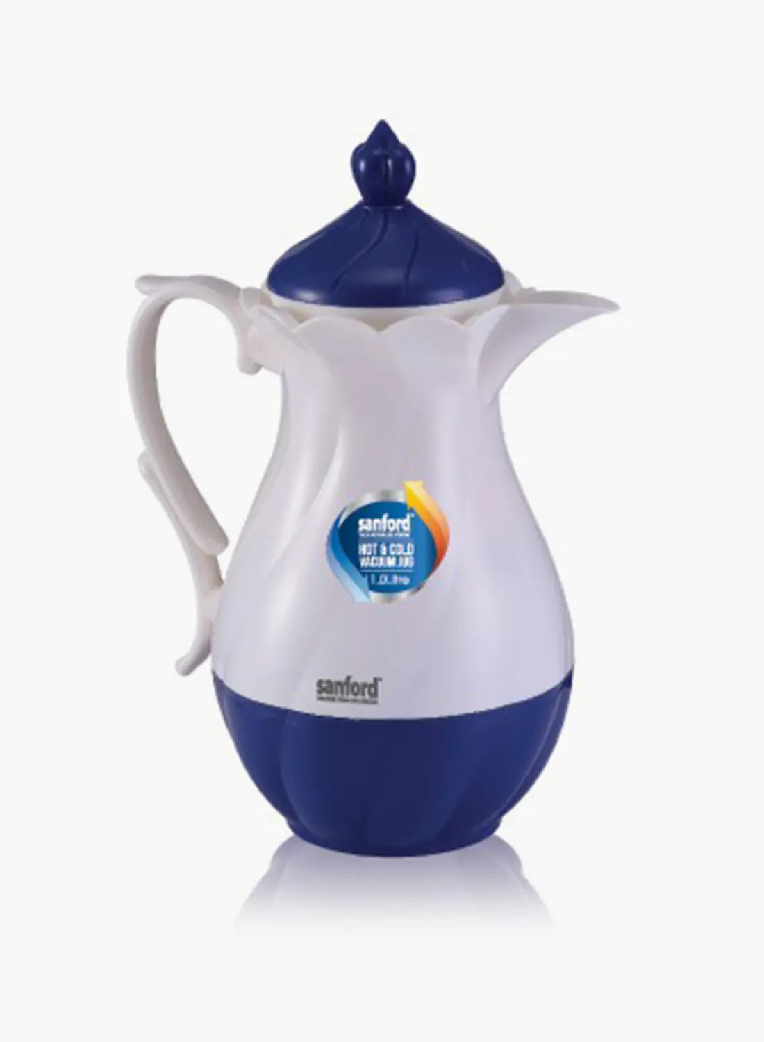 Sanford SF10531VJ Vacuum Jug 1.0L | Hot & Cold | Lightweight Plastic Body | Easy Pour | Blue & Grey