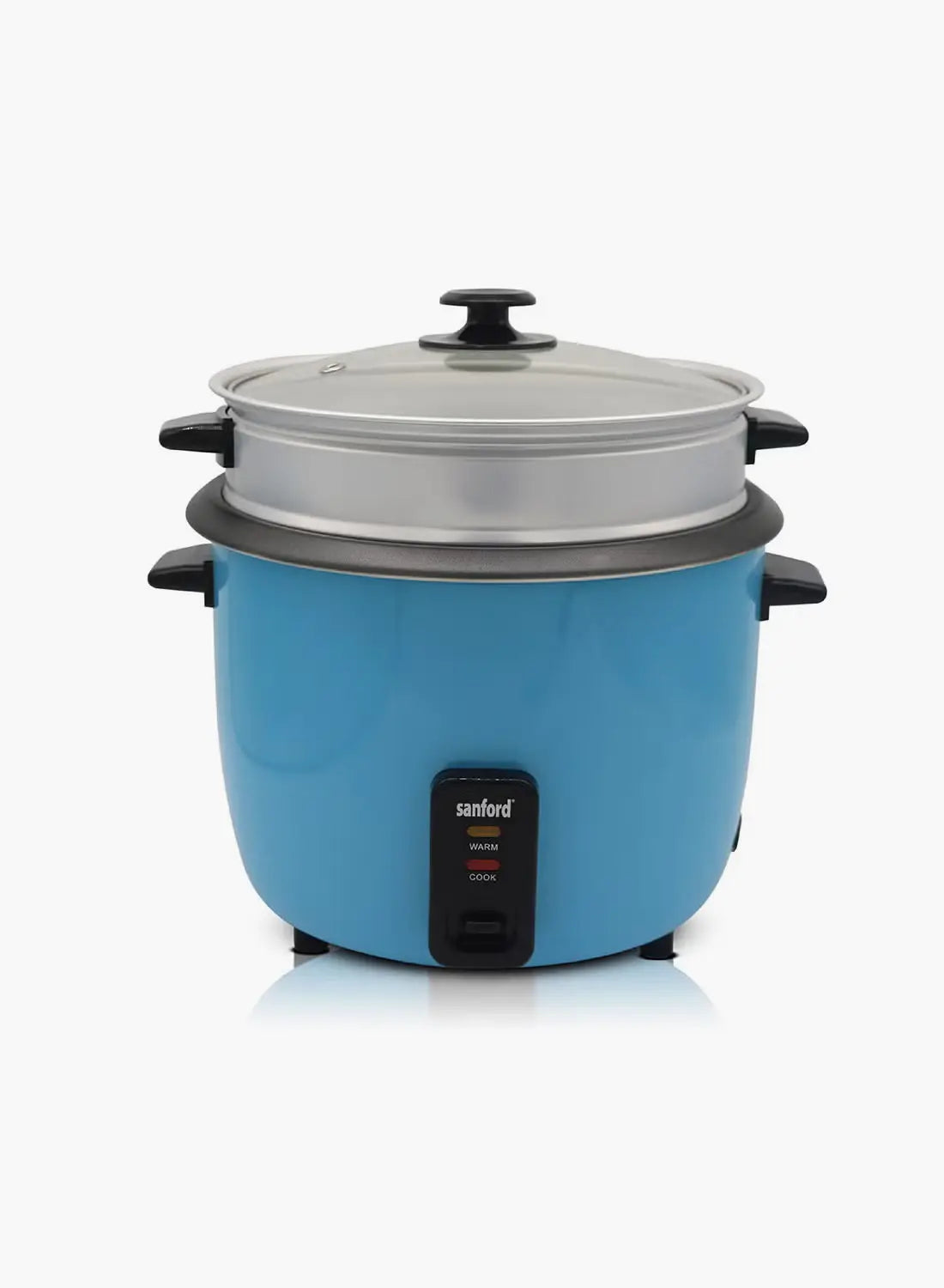 Sanford SF1152RC Rice Cooker 1.8L 700W | Glass Lid | Non-Stick Inner Pot | Auto Keep Warm | With Steamer
