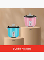 Sanford SF1156RC Rice Cooker 0.4L 200W | Compact Mini Cooker | Non-Stick Pot | Glass Lid | Single Serving