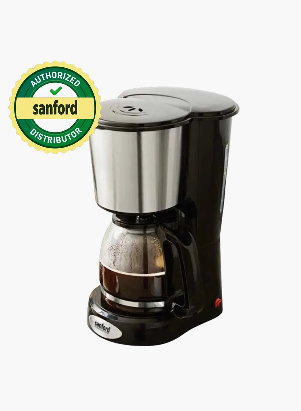 Sanford SF1394CM BS Coffee Maker 1.5L 900W | 12 Cups | Drip Coffee Machine | Keep Warm | Anti-Drip | Black