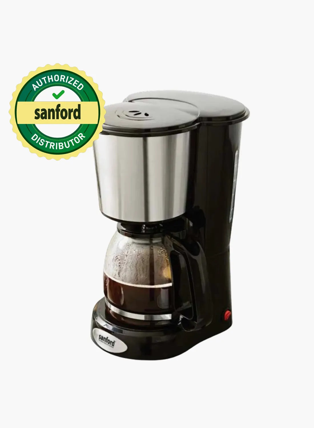 Sanford SF1394CM BS Coffee Maker 1.5L 900W | 12 Cups | Drip Coffee Machine | Keep Warm | Anti-Drip | Black