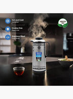Sanford SF1687VF Vacuum Flask 1.3L | Hot & Cold 24 Hours | Leak-Proof | Glass Liner | Stainless Steel Finish