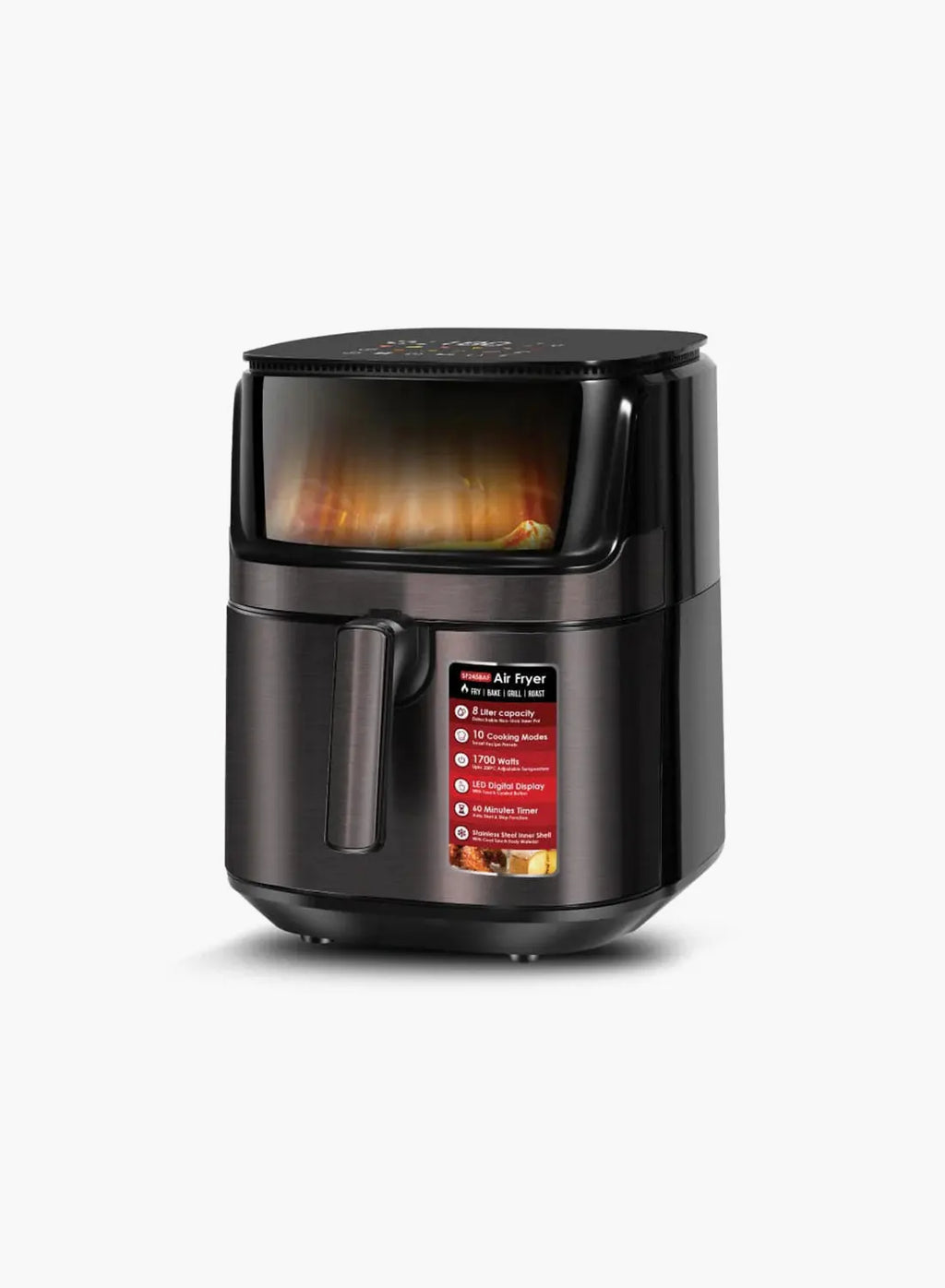 Sanford SF2458AF BS-D Digital Multi Air Fryer 8L 1700W | 10 Preset Programs | 360° Heat Circulation | Rapid Air Technology