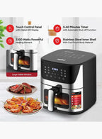 Sanford SF2460AF BS Digital Air Fryer 9.2L 2150W | 10 Preset Menus | LED Touch Display | Advanced Vortex Technology