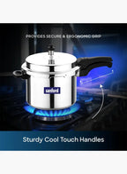 Sanford SF3254PC Aluminium Pressure Cooker 7.5L | Induction Base | Dual Safety Valve | Heavy Duty Cooker