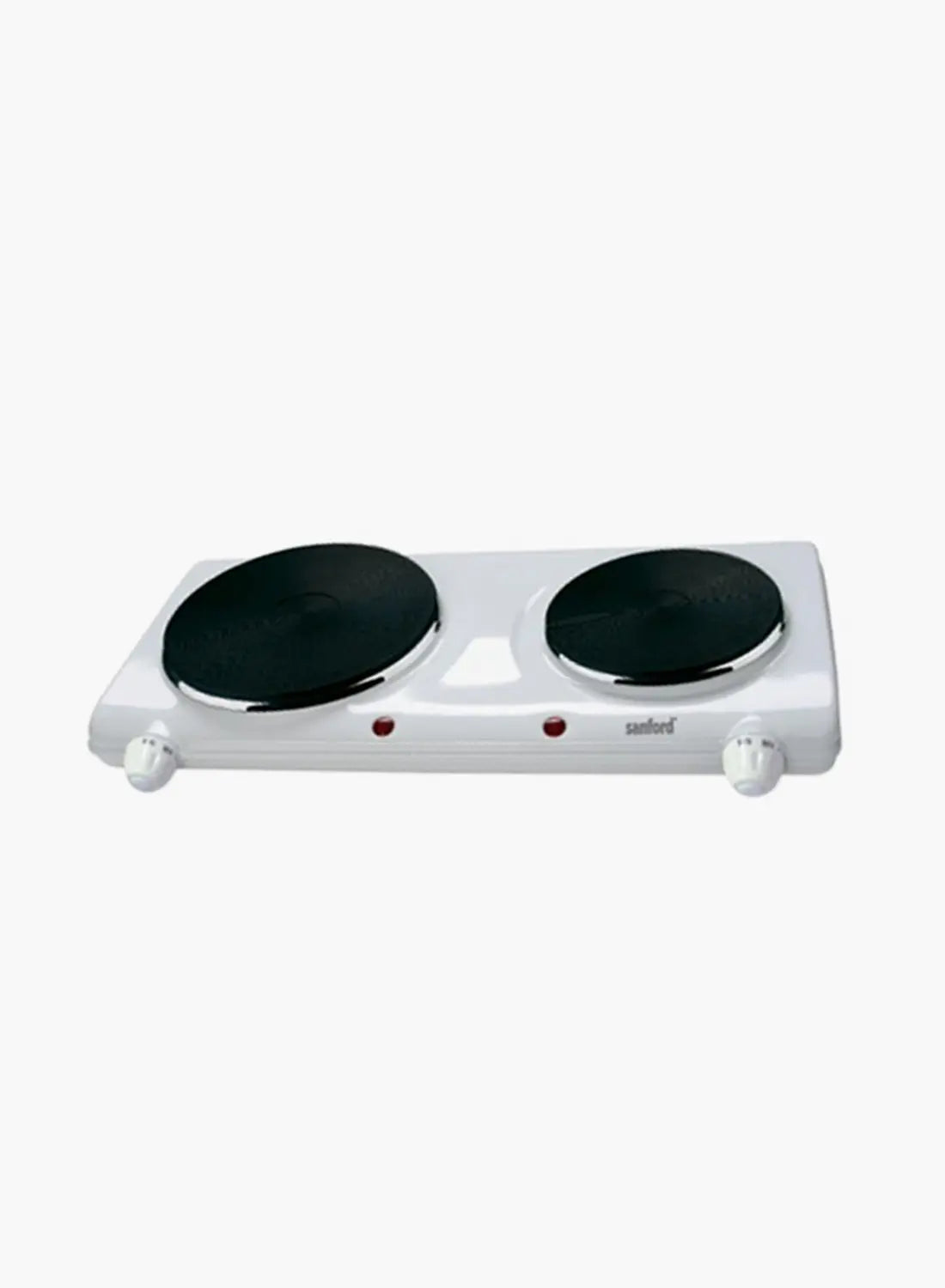 Sanford SF5004HPT Electric Double Hot Plate 2250W | Dual Heating Plates 165mm & 135mm | Thermostat Control | Portable Cooktop