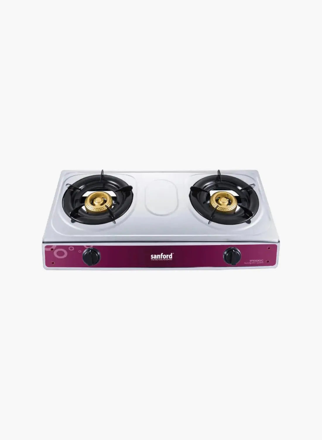 Sanford SF5353GC 2 Burner Gas Stove | Stainless Steel | Auto Ignition | Blue Flame | Indian Burners | Low Gas Consumption