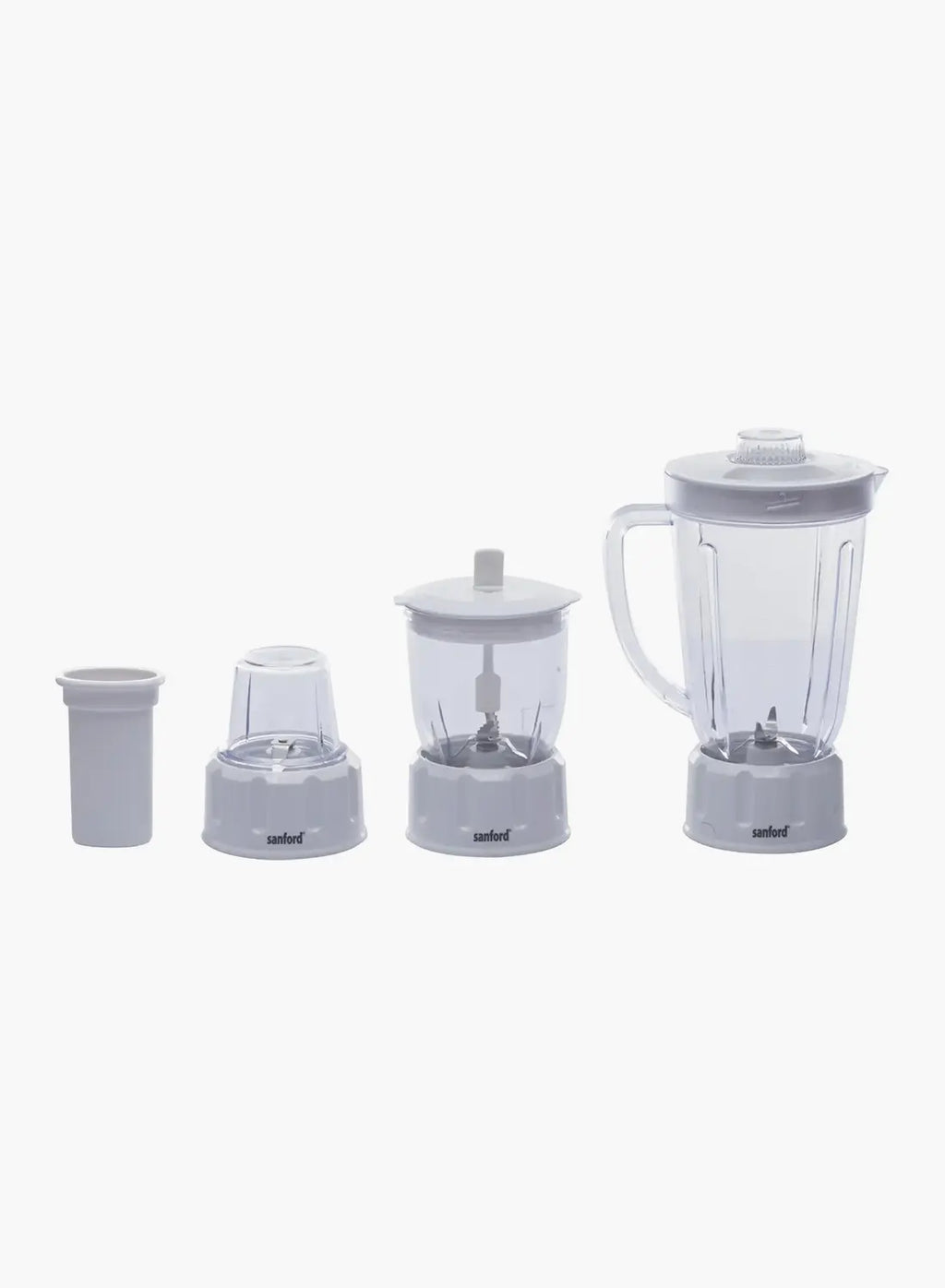Sanford SF5501JB BS 4-in-1 Juicer Blender 1.6L 650W | Juice Extractor | Mill & Mincer | 2 Speed + Pulse | White