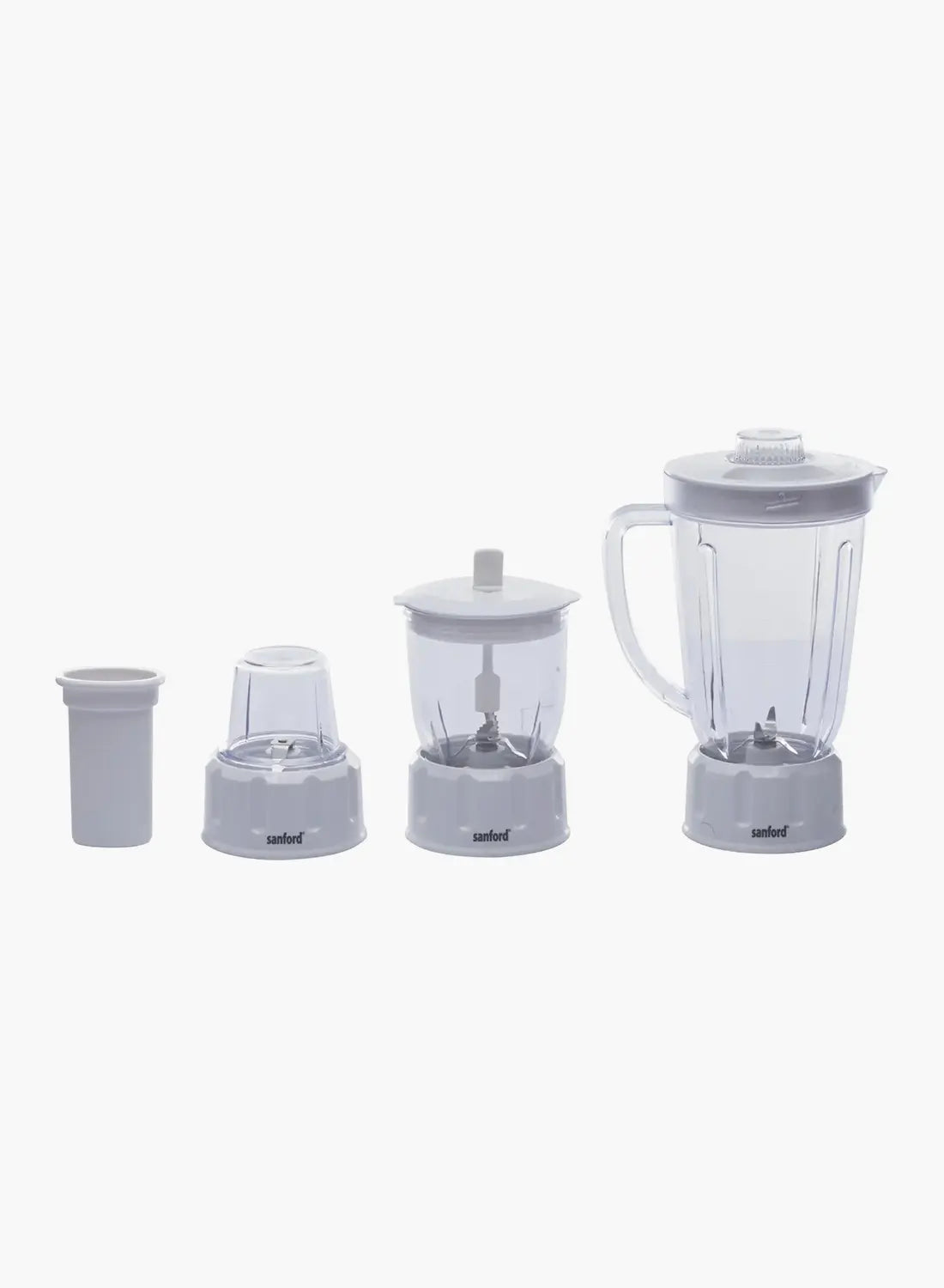 Sanford SF5501JB BS 4-in-1 Juicer Blender 1.6L 650W | Juice Extractor | Mill & Mincer | 2 Speed + Pulse | White