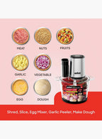 Sanford SF5580FC Food Chopper 3.0L 500W | 6-in-1 Multifunction | Glass Bowl | Copper Motor | Dual Speed | Stainless Steel Blades