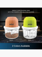 Sanford SF5585RFC Rechargeable Food Chopper 350ml | USB Charging | 1700RPM Motor | Cordless Mini Chopper | Stainless Steel Blades