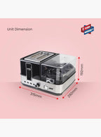 Sanford SF5744BT BS Breakfast Maker 1400W | 2 Slice Toaster | Egg Boiler & Omelette Tray | 7 Browning Settings | Black/Silver