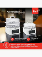 Sanford SF5754FS BS Food Steamer 9L 1000W | Multi Cooker & Hot Pot | 8 Preset Modes | SUS304 Stainless Steel | Keep Warm
