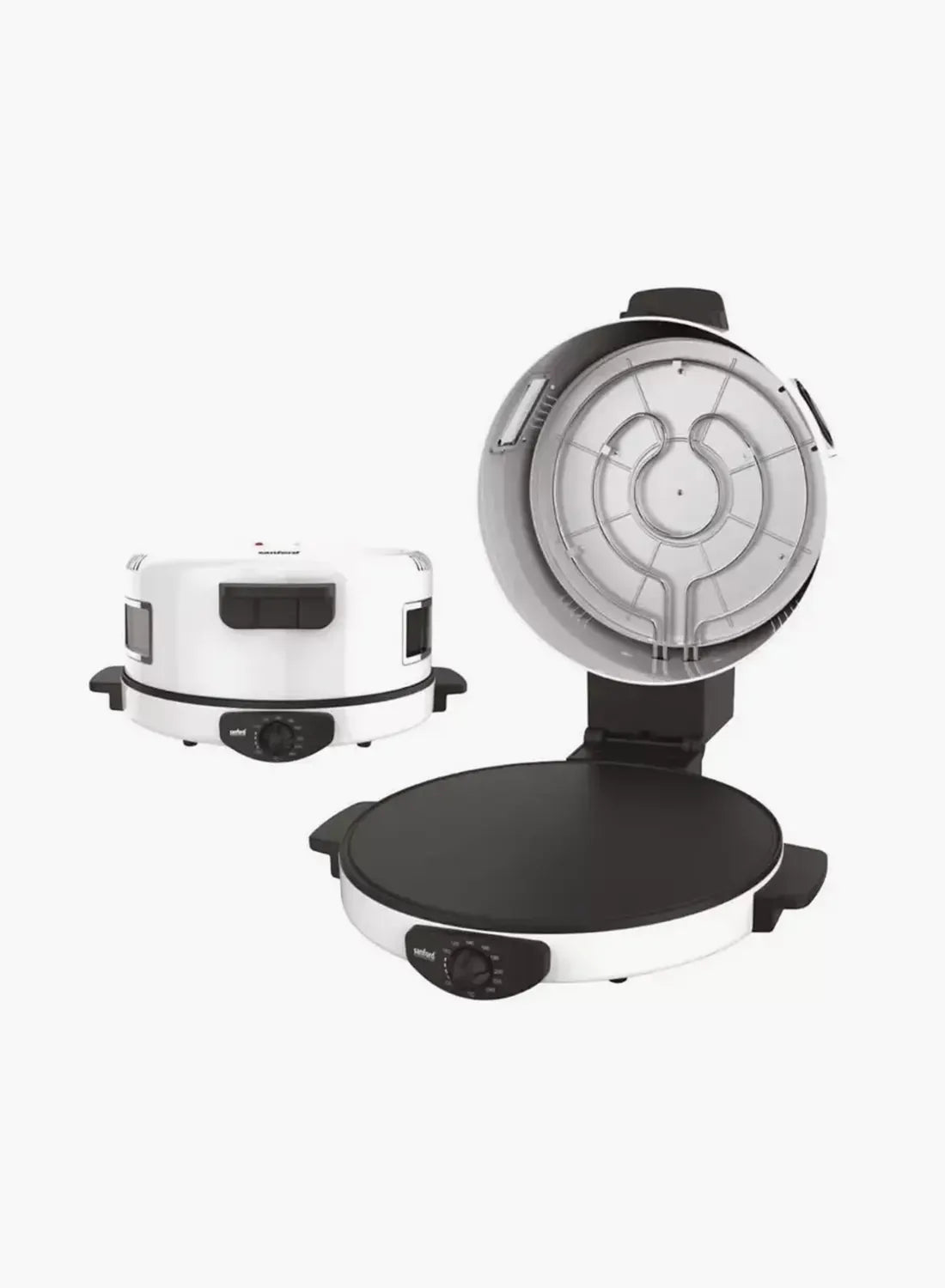 Sanford SF5792ABM BS Arabic Bread Maker 40cm 2200W | Viewing Window | Double Thermostat | Non-Stick Plate | Heavy Duty