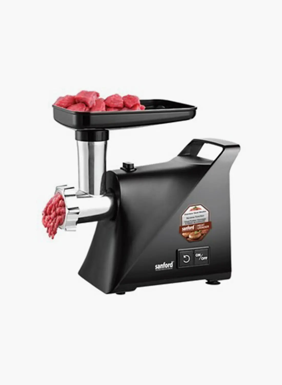Sanford SF5859MG BS C Meat Grinder 2000W | 1.5kg/min Capacity | Stainless Steel Blade | 3 Cutting Plates | Sausage & Kibbe Maker