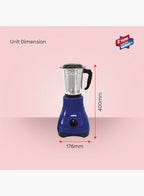 Sanford SF5900GM 2-in-1 Mixer Grinder 550W | 1.2L + 0.4L Jars | Stainless Steel Blades | Compact Design | Made in India