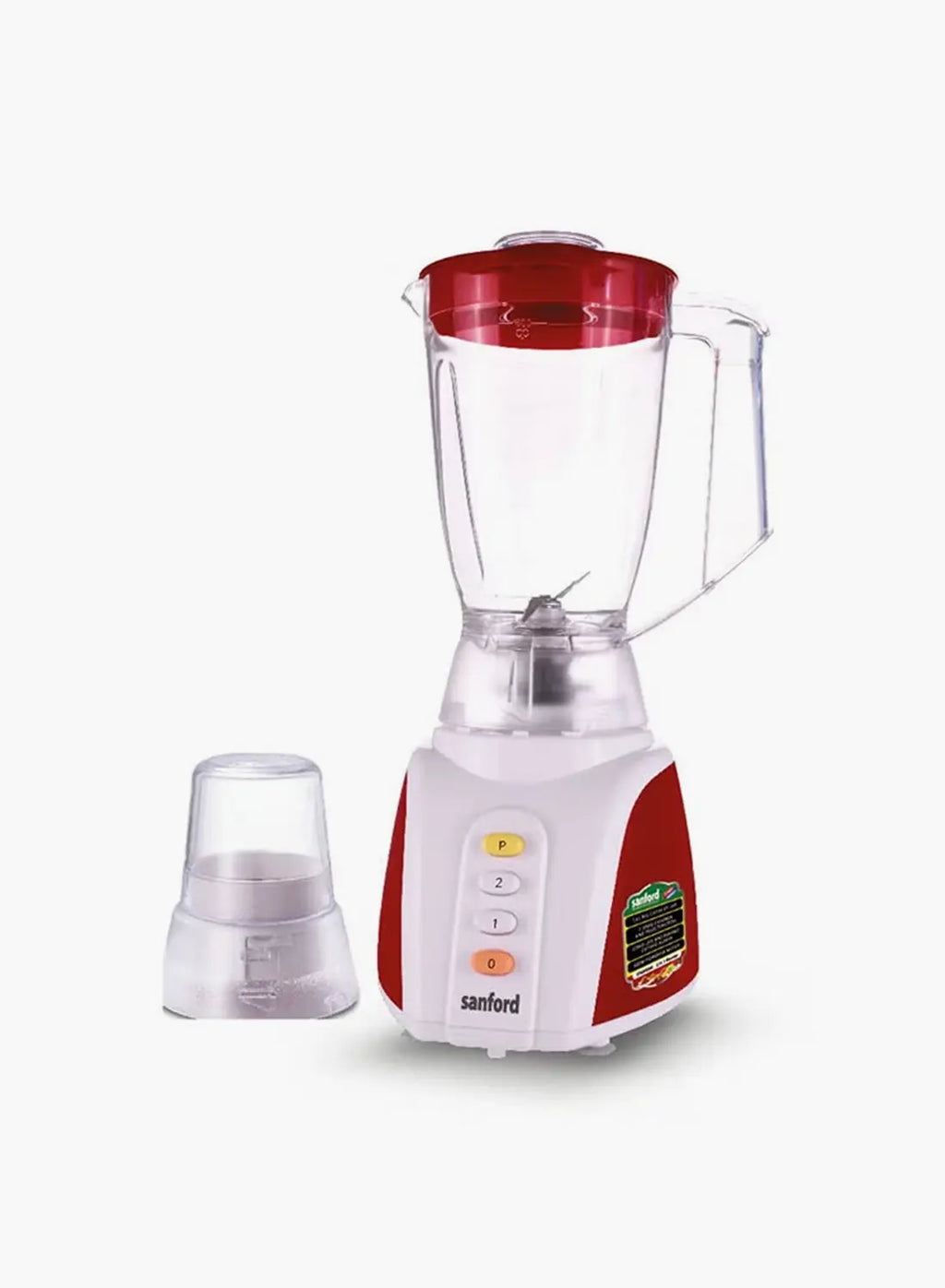 Sanford SF6842BR BS 2-in-1 Blender 1.6L 650W | Unbreakable Jar | Mill Attachment | 2 Speed + Pulse | Copper Motor