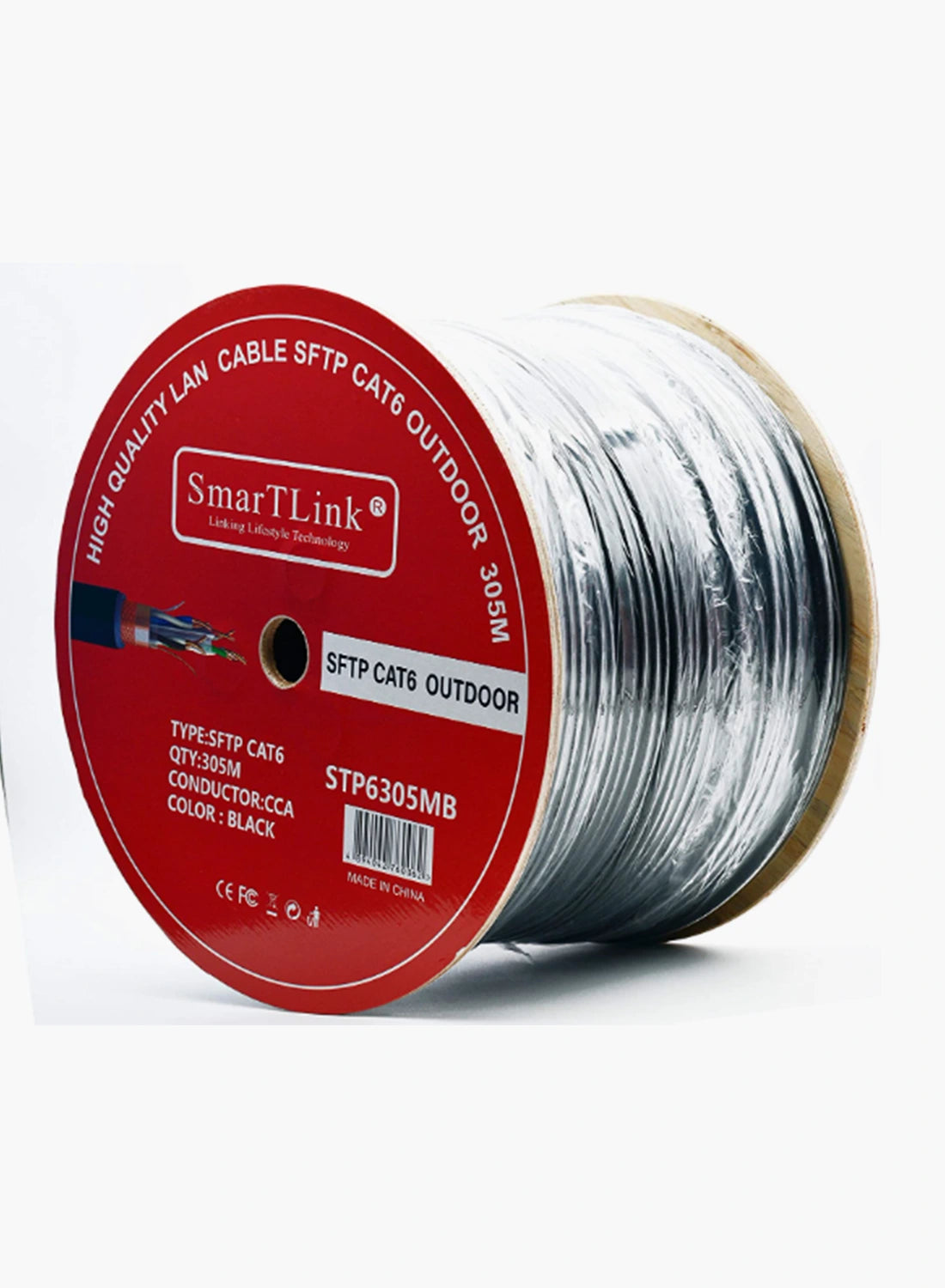 SMARTLINK CAT6 SFTP OUTDOOR Cable Roll - STP6305MB