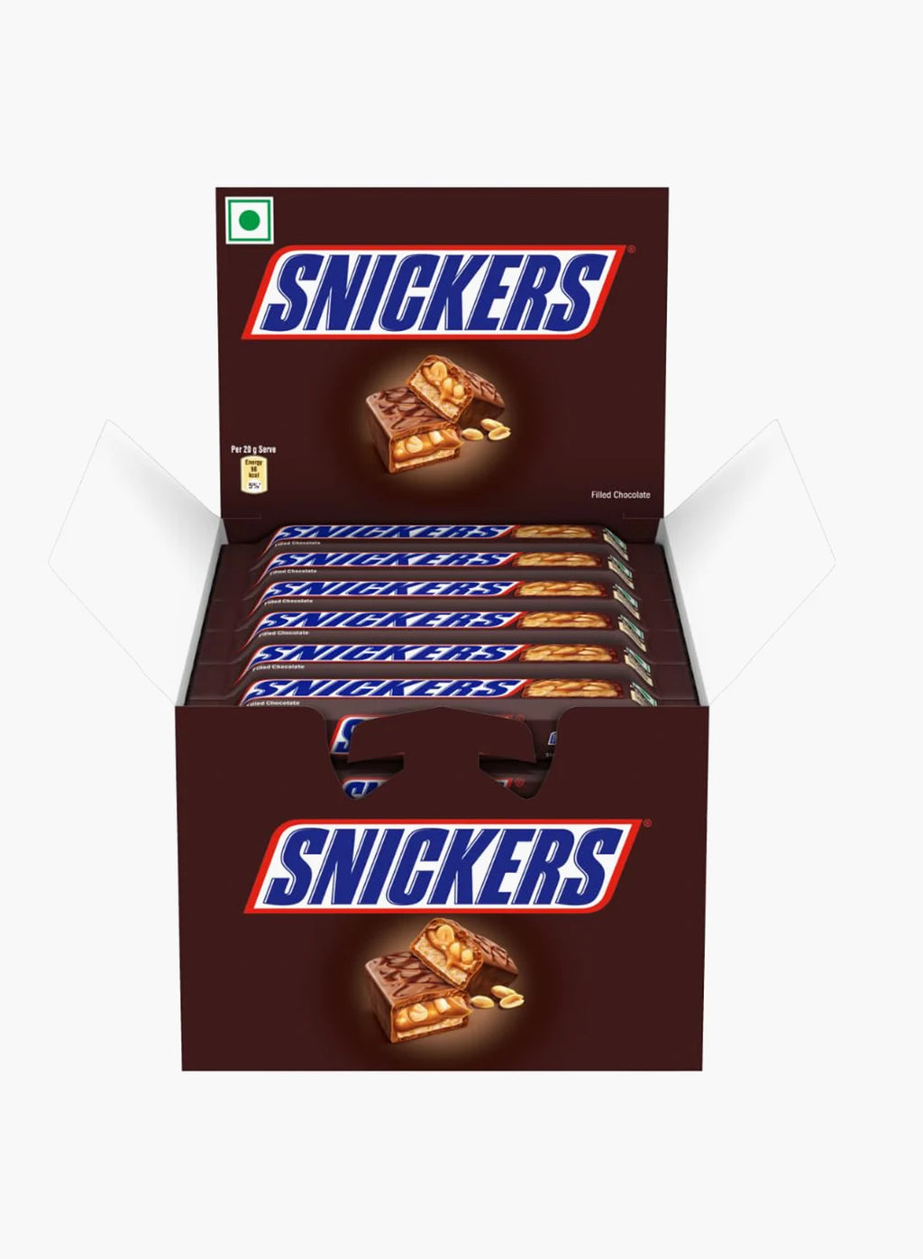 SNICKERS Peanut Filled Chocolate Bars (24-Pack Bulk Box)