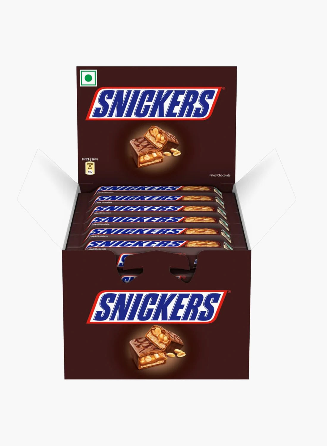 SNICKERS Peanut Filled Chocolate Bars (24-Pack Bulk Box)