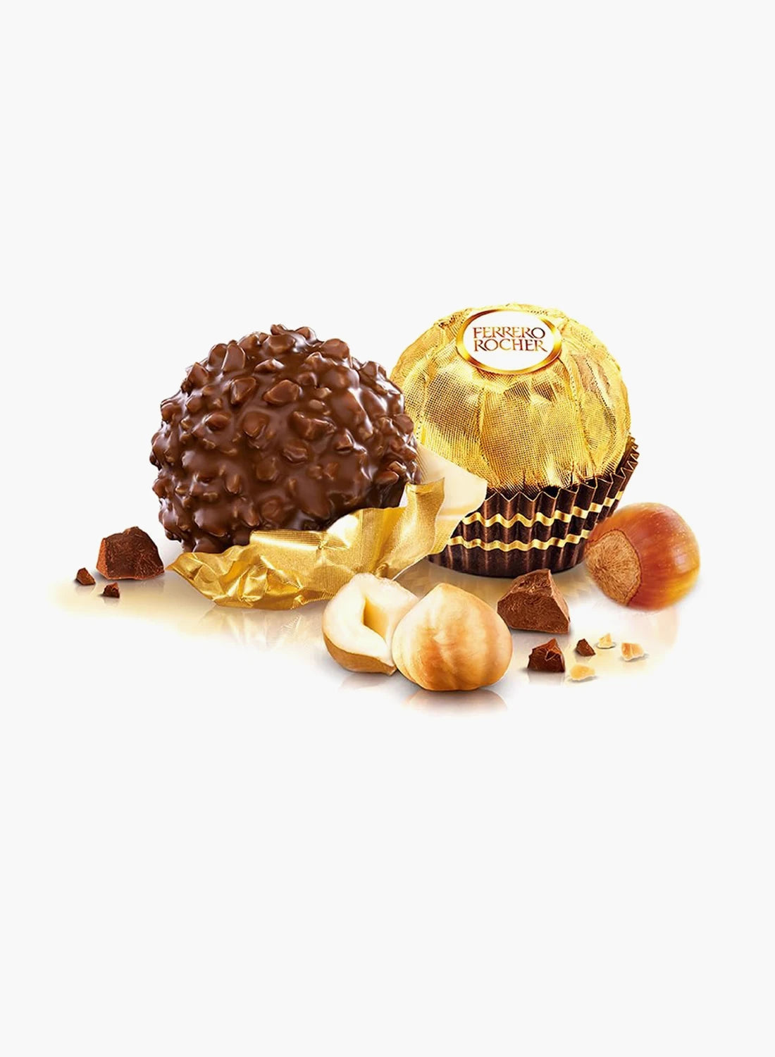 Ferrero Rocher Premium Chocolate Pralines | Hazelnut Milk Chocolate Gift Box | 16 Pieces | 200g